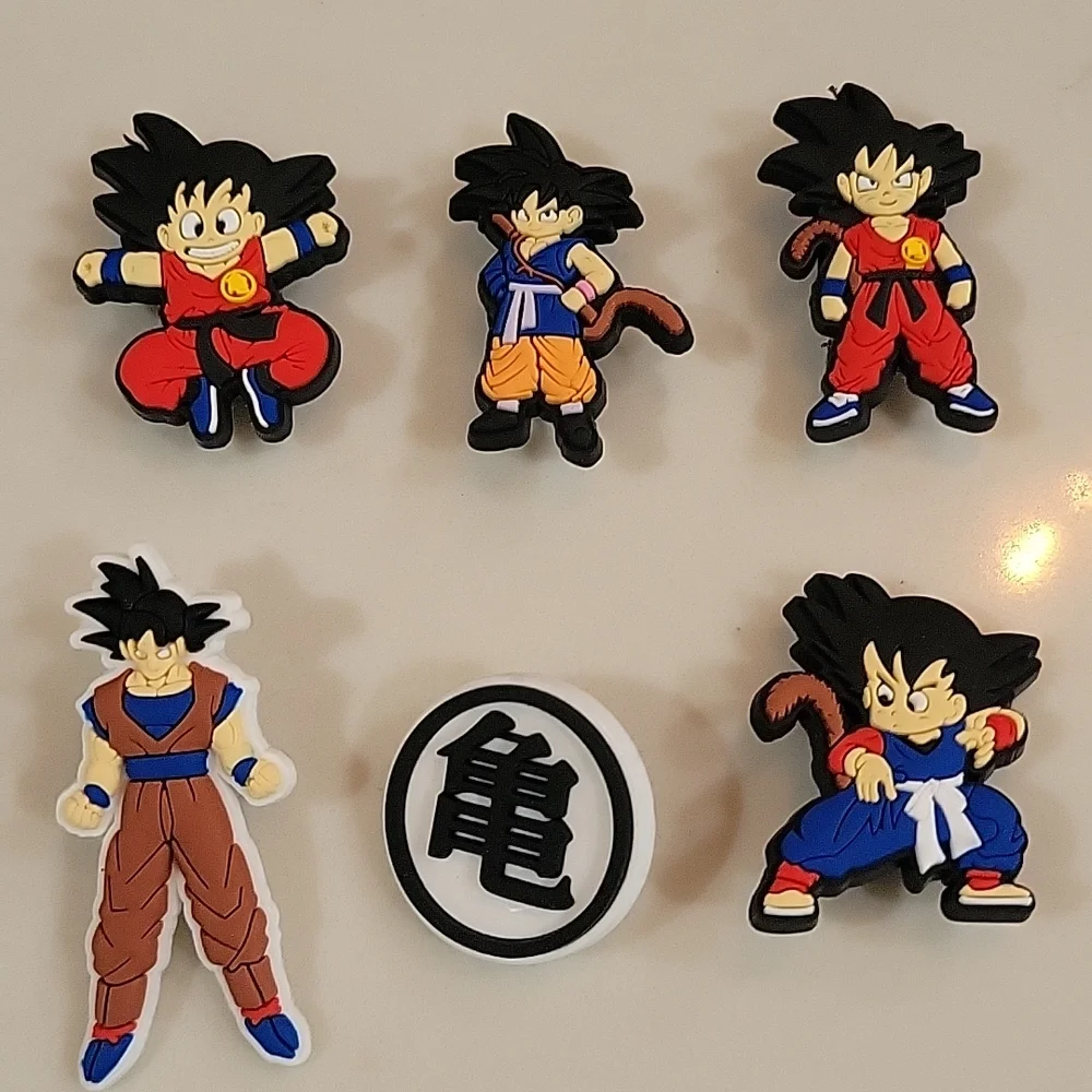6pcs Dragon Ball Z Characters Croc Shoe Charms - Picture 2 of 3